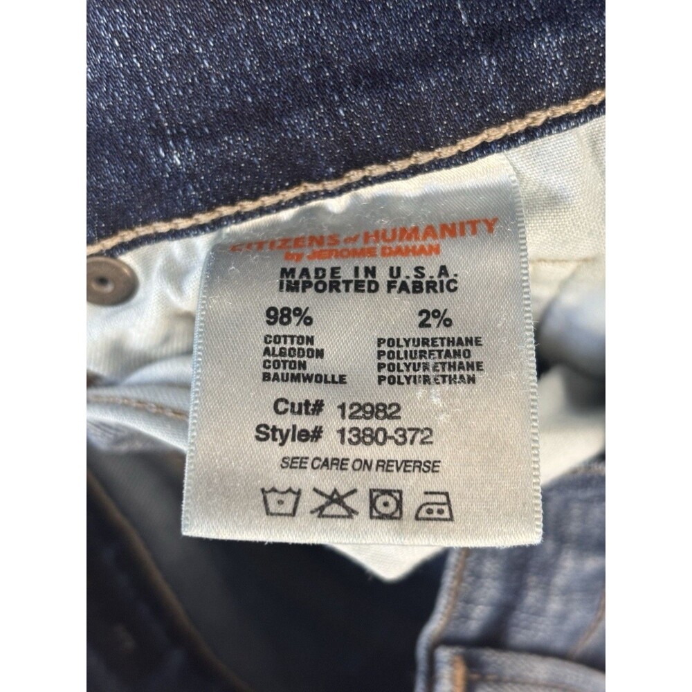 Citizens of Humanity Cut Off Denim Shorts Raw Cut-off Hem Size 29 - Picture 6 of 7
